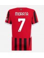 AC Milan Alvaro Morata #7 Domácí Dres pro Dámské 2024-25 Krátký Rukáv